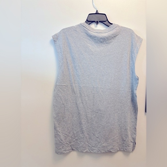 Puma Men's Ess Logo Graphic Sleeveless T-Shirt -Med Grey Heather- men’s shirt XL - Picture 7 of 8